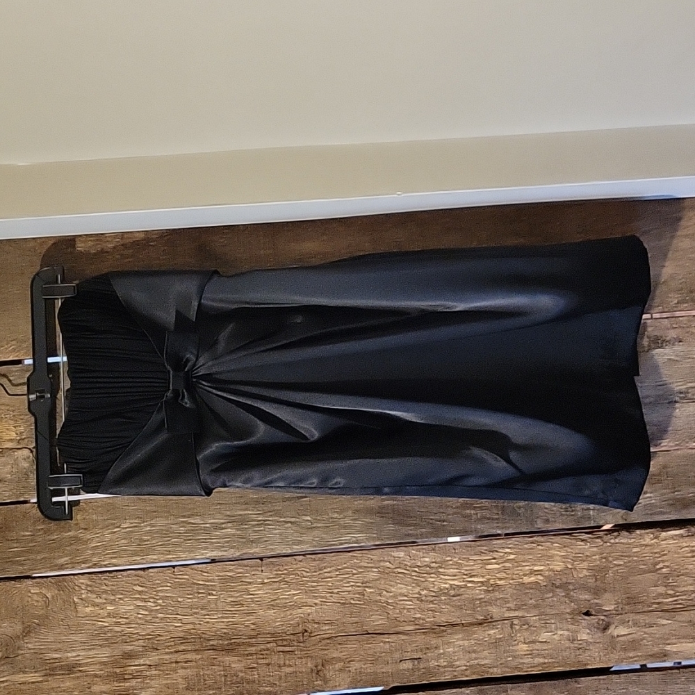 Cocktail dress black strapless size 4